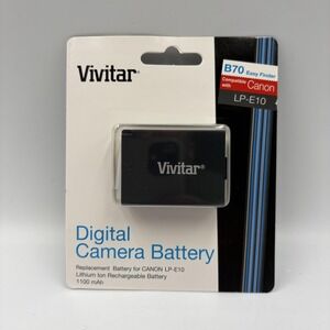 Vivitar Digital Camera Battery For Canon LP-E10 EOS Rebel T3 1100mAh Li-Ion‎